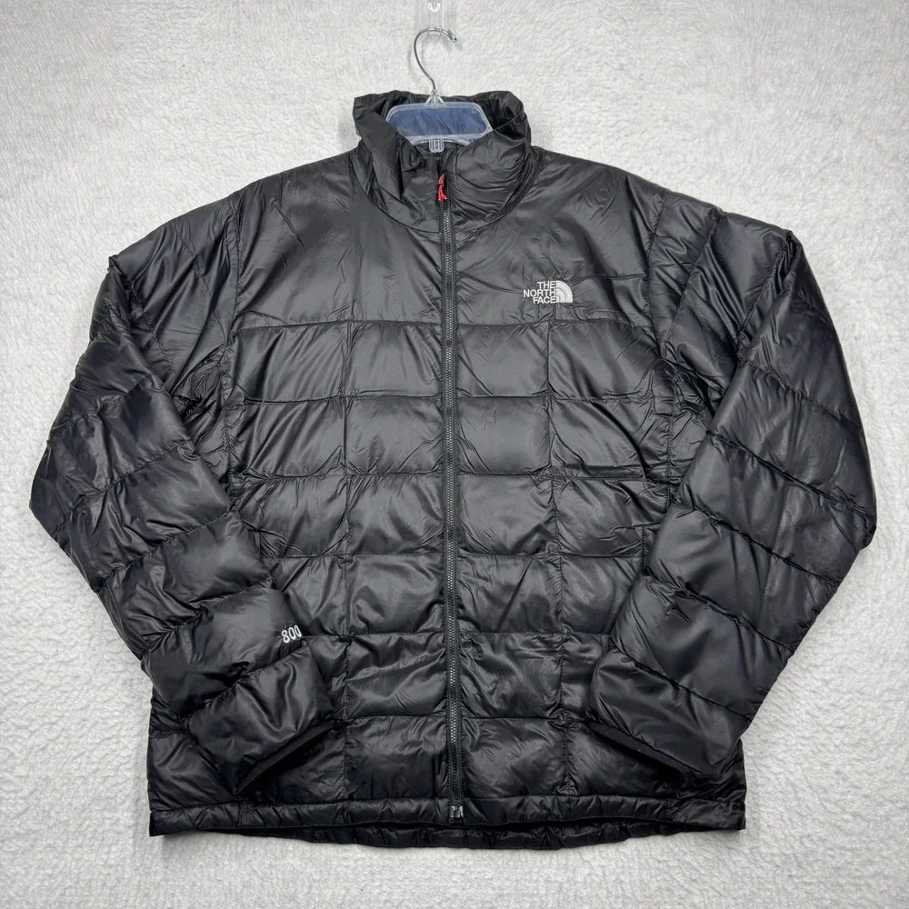 (Damaged) Vintage The North Face Summit Series 800 Black Puffer Jacket Men's L